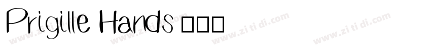 Prigille Hands字体转换